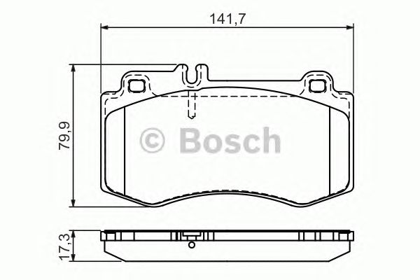 Тормозные колодки BOSCH 0 986 494 405