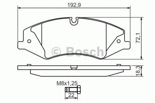 Гальмівні колодки BOSCH 0 986 494 408
