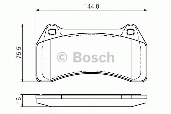 Тормозные колодки BOSCH 0 986 494 448