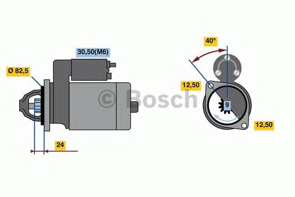 Стартер BOSCH 0 001 109 357