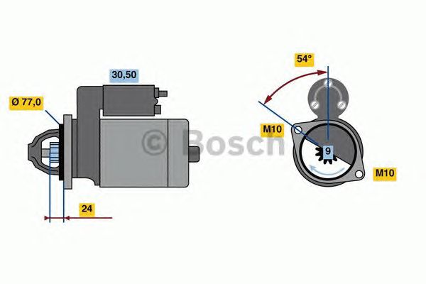 Стартер BOSCH 0 001 138 017