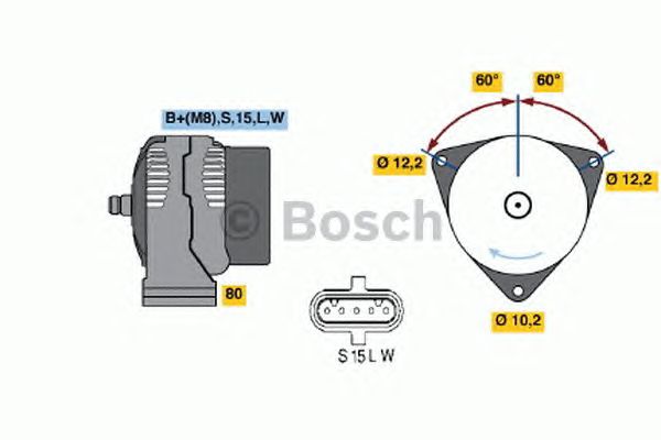 Генератор BOSCH 0 986 042 590