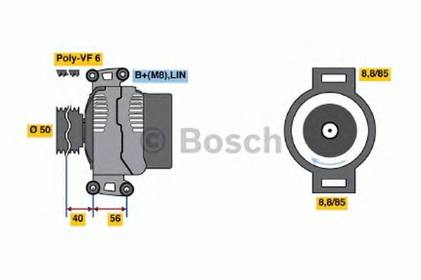 Генератор BOSCH 0 986 047 840