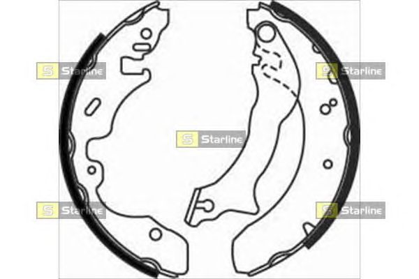 Тормозные колодки STARLINE BC 07390