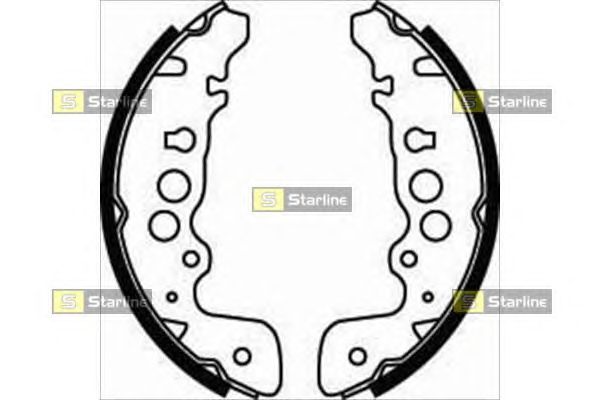 Гальмівні колодки STARLINE BC 07470