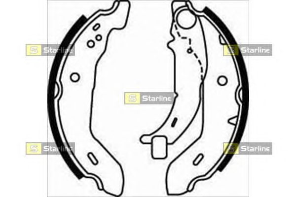 Тормозные колодки STARLINE BC 07480
