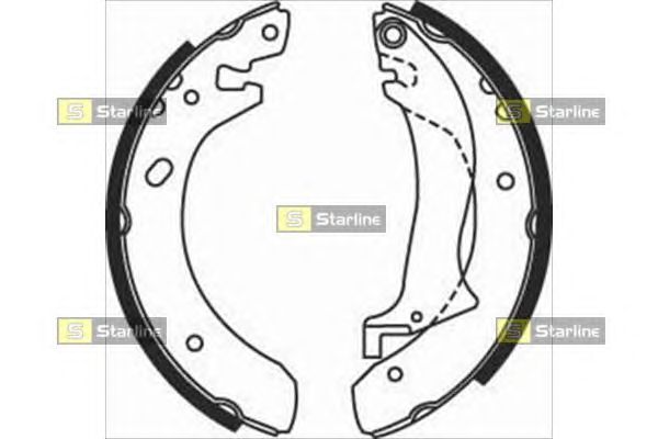 Тормозные колодки STARLINE BC 07510