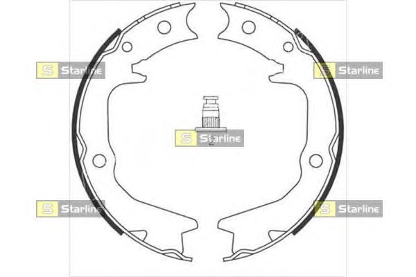 Тормозные колодки ручника STARLINE BC 08920