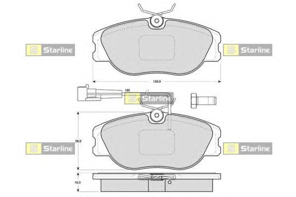 Тормозные колодки STARLINE BD S279