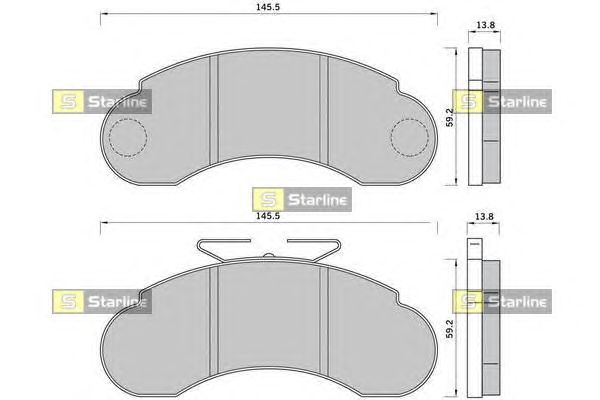 Тормозные колодки STARLINE BD S390