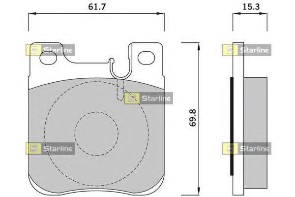 Тормозные колодки STARLINE BD S395