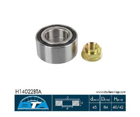 Ступичный подшипник BTA H14022BTA