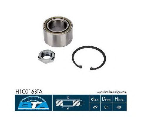 Ступичный подшипник BTA H1C016BTA