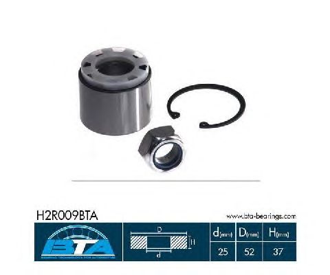 Підшипник маточини BTA H2R009BTA