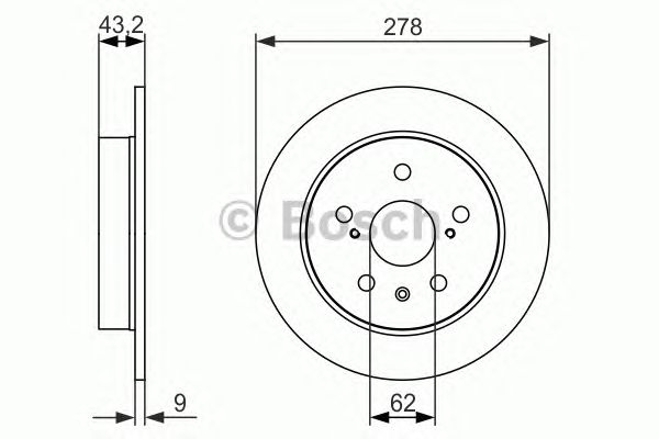 Гальмівний диск BOSCH 0 986 479 047