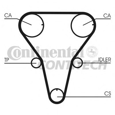 Комплект ремня ГРМ CONTITECH CT1047K1