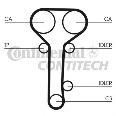 Комплект ремня ГРМ CONTITECH CT978K2