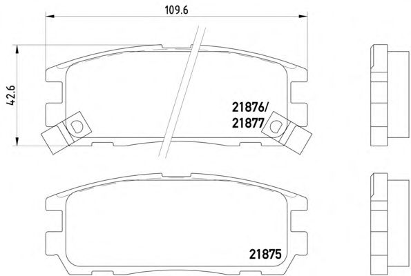 Тормозные колодки TEXTAR 2187501