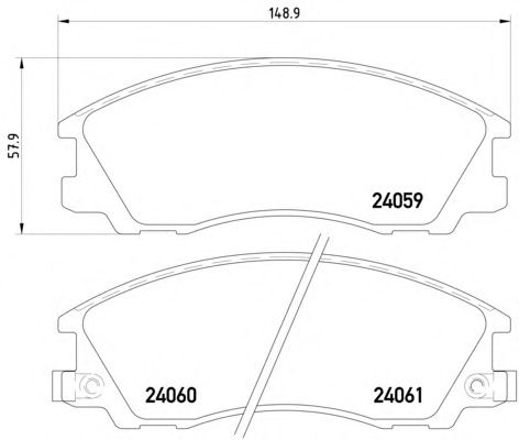 Тормозные колодки TEXTAR 2405901