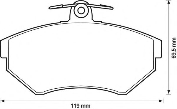 Тормозные колодки JURID 571955J