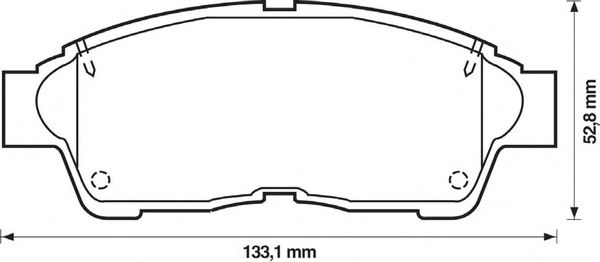 Тормозные колодки JURID 572333J