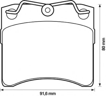 Тормозные колодки BENDIX 571458B