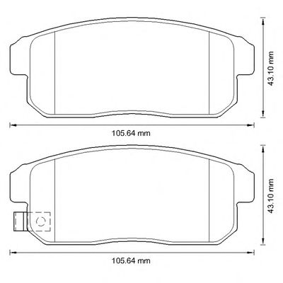 Тормозные колодки BENDIX 572592B