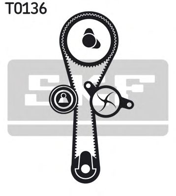 Комплект ремня ГРМ SKF VKMA 06010