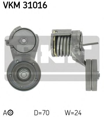 Натяжной ролик поликлинового ремня SKF VKM 31016