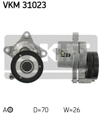 Натяжной ролик поликлинового ремня SKF VKM 31023