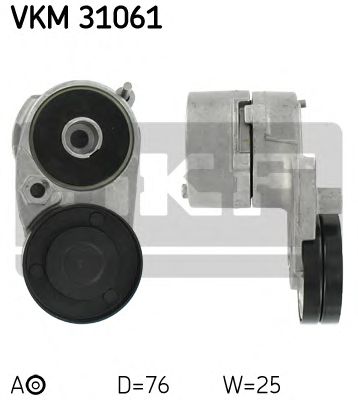 Натяжной ролик поликлинового ремня SKF VKM 31061