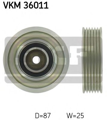 Направляющий / паразитный ролик поликлинового ремня SKF VKM 36011