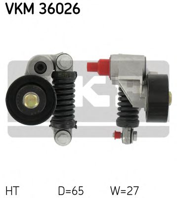 Натяжной ролик поликлинового ремня SKF VKM 36026