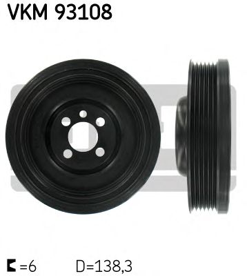 Шкив коленвала SKF VKM 93108