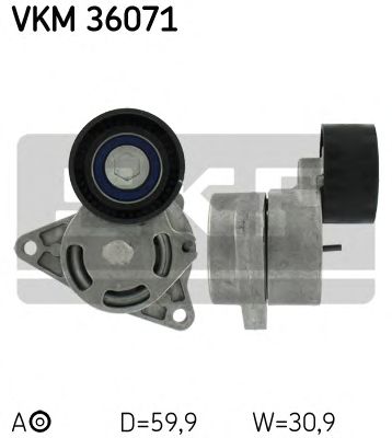 Натяжной ролик поликлинового ремня SKF VKM 36071
