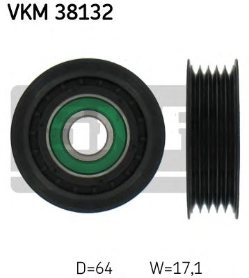 Направляющий / паразитный ролик  поликлинового ремня SKF VKM 38132