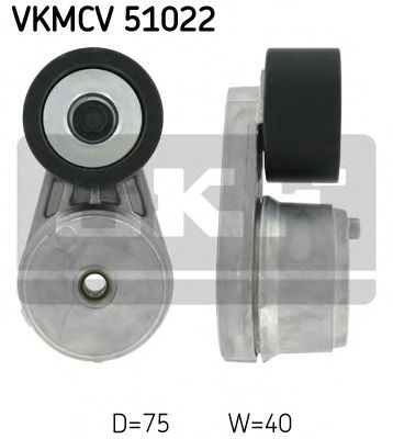 Натяжной ролик поликлинового ремня SKF VKMCV 51022
