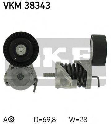 Натяжной ролик поликлинового ремня SKF VKM 38343