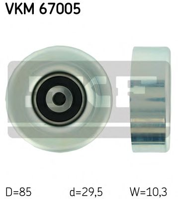 Направляющий / паразитный ролик поликлинового ремня SKF VKM 67005