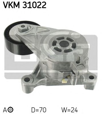 Натяжной ролик поликлинового ремня SKF VKM 31022