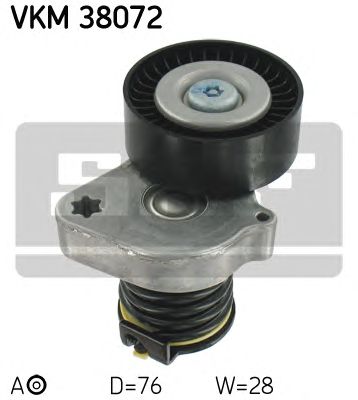Натяжной ролик поликлинового ремня SKF VKM 38072