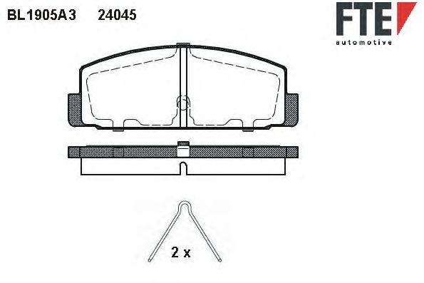 Тормозные колодки FTE BL1905A3