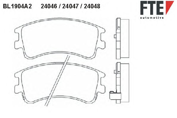 Тормозные колодки FTE BL1904A2