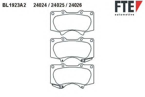 Тормозные колодки FTE BL1923A2