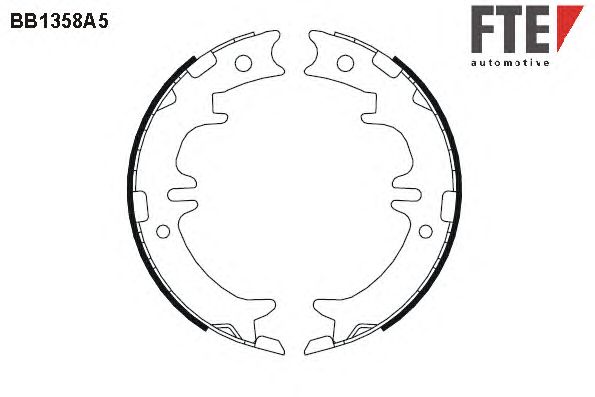 Тормозные колодки ручника FTE BB1358A5
