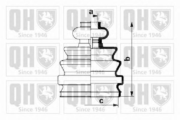 Комплект пыльника ШРУСа QUINTON HAZELL QJB1013