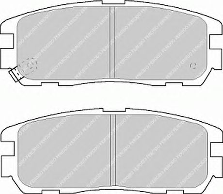 Тормозные колодки FERODO FDB1017