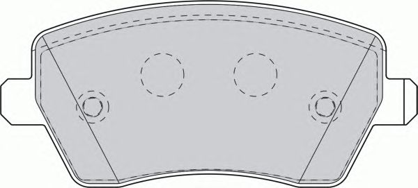Тормозные колодки FERODO FDS1617