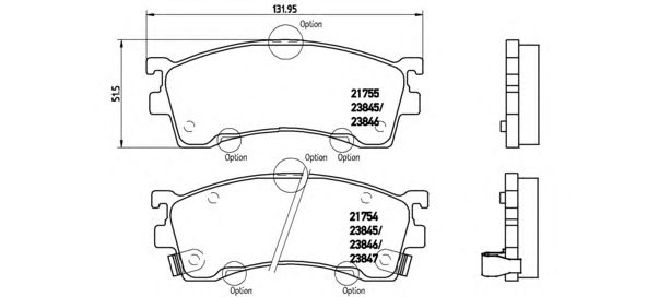 Тормозные колодки BREMBO P 49 023