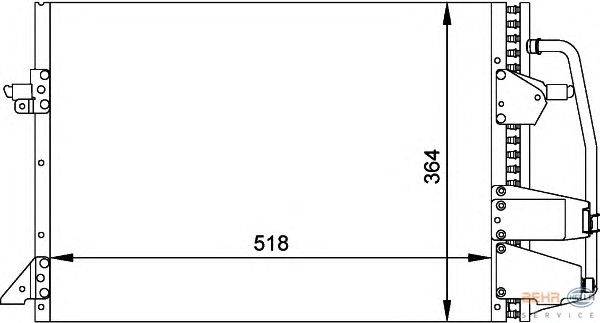 Радиатор кондиционера HELLA 8FC 351 035-701